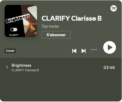 I'm on Spotify !!